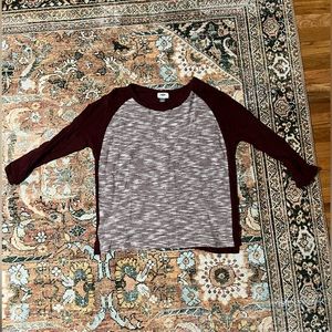 Maroon Old Navy Crew Neck Shirt, Medium